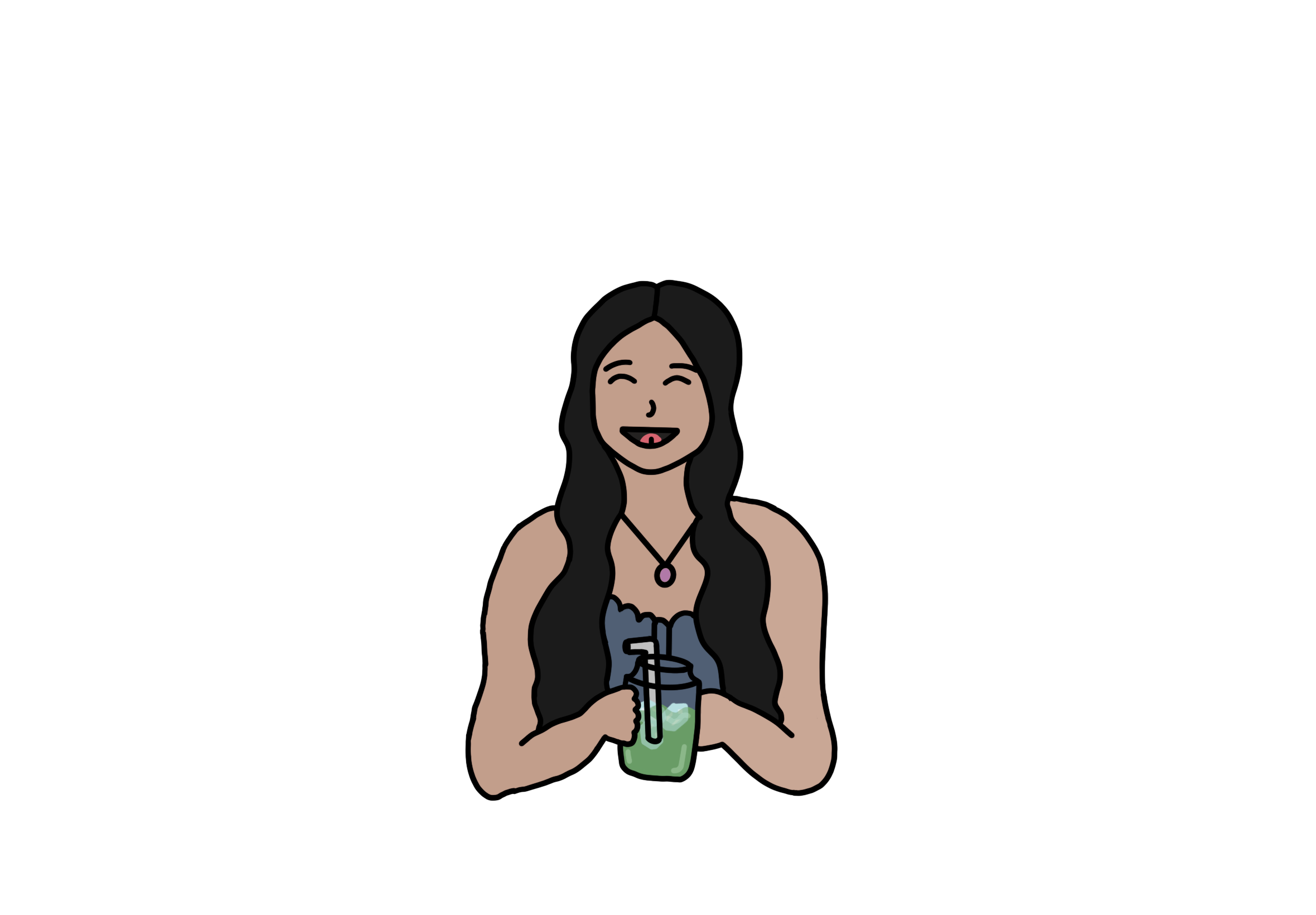 Drawing of Reva Bhatt